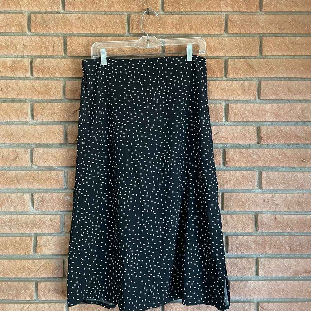 SHEIN Black and White A-Line Skirt